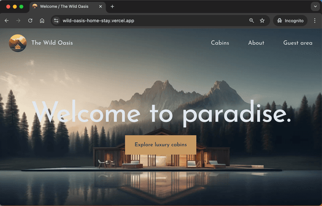 The Wild Oasis (for hotel guests)